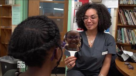 Video thumbnail: PBS NewsHour How giving needy students glasses can boost learning