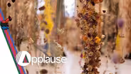 Floating flower exhibit