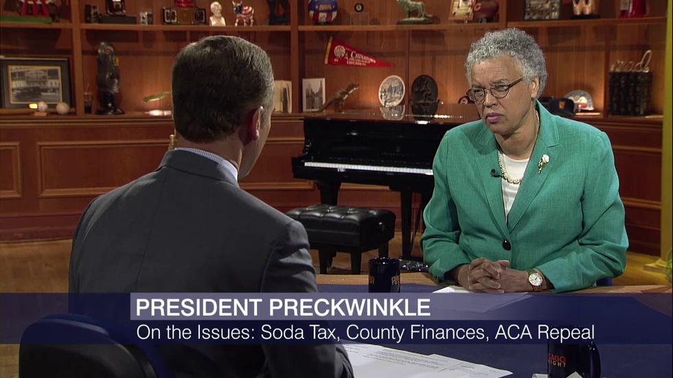 Toni Preckwinkle Discusses Cook County Soda Tax Pushback image