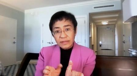 Video thumbnail: Amanpour and Company Nobel Winner Maria Ressa on How to Stand Up to a Dictator
