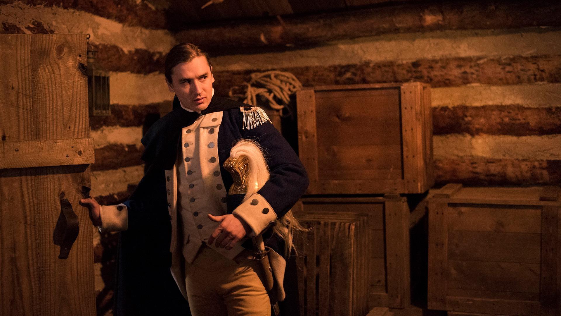 Judge Woodhul confronts Abe about his "mission" for Major Hewlett.