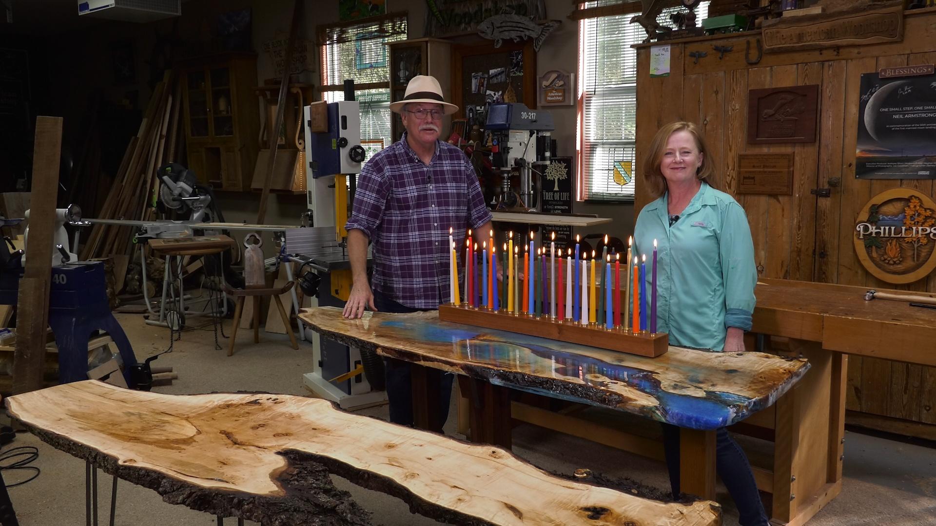 American Woodshop - River Display Table - Twin Cities PBS