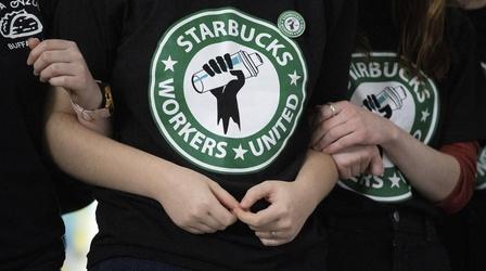 Video thumbnail: PBS NewsHour Democrats grill former Starbucks CEO over union-busting