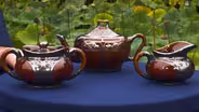 Appraisal: Lenox Tea Service with Silver Overlay