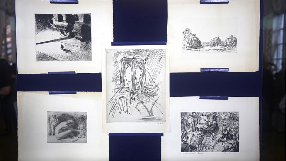 Antiques Roadshow Appraisal "New Republic Portfolio" Prints, ca