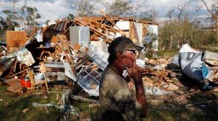 Video thumbnail: PBS NewsHour In stricken Panama City, relief effort battles dark, debris