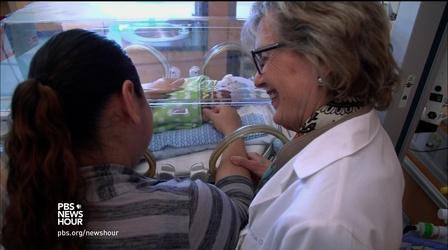 Video thumbnail: PBS NewsHour Using simple acts of care to heal trauma of premature birth