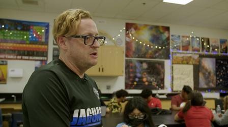Video thumbnail: Student Spotlight Meet CCSD’s Teacher of the Year: Jeremy Lawson