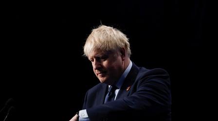Video thumbnail: PBS NewsHour British PM Boris Johnson defiant amid calls to resign