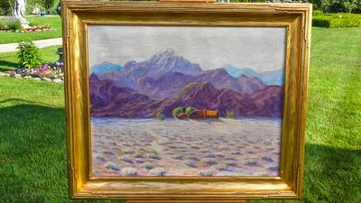 Appraisal: Grace Hall Hemingway Sage Brush Oil, ca. 1930