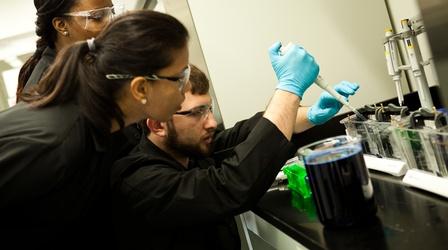 Video thumbnail: PBS NewsHour This leather substitute is grown in a New Jersey lab