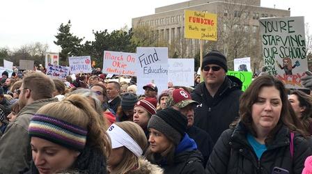 Video thumbnail: PBS NewsHour Why teachers are mobilizing to demand more state funding