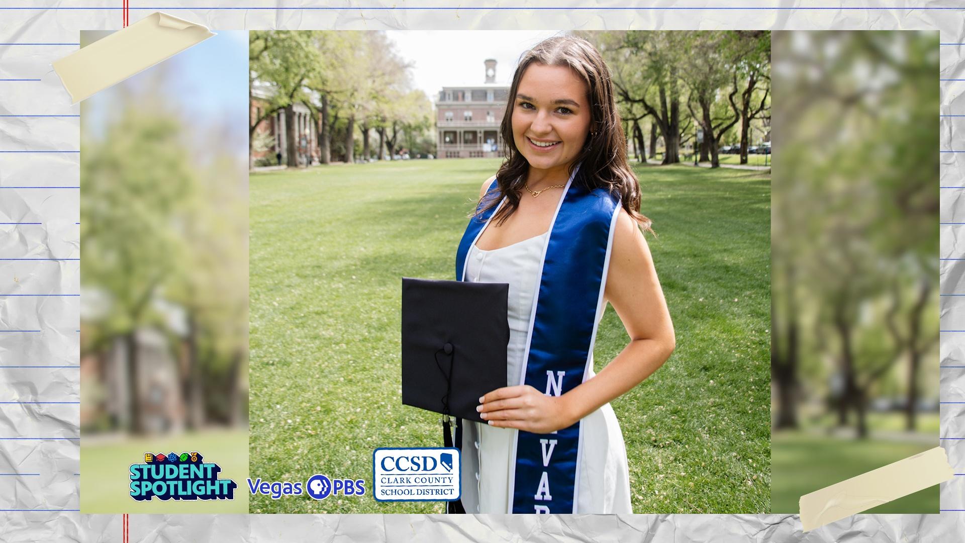 Soon-to-be UNR grad Brooke Gross talks about the impact of her Frias Legacy Scholarship.