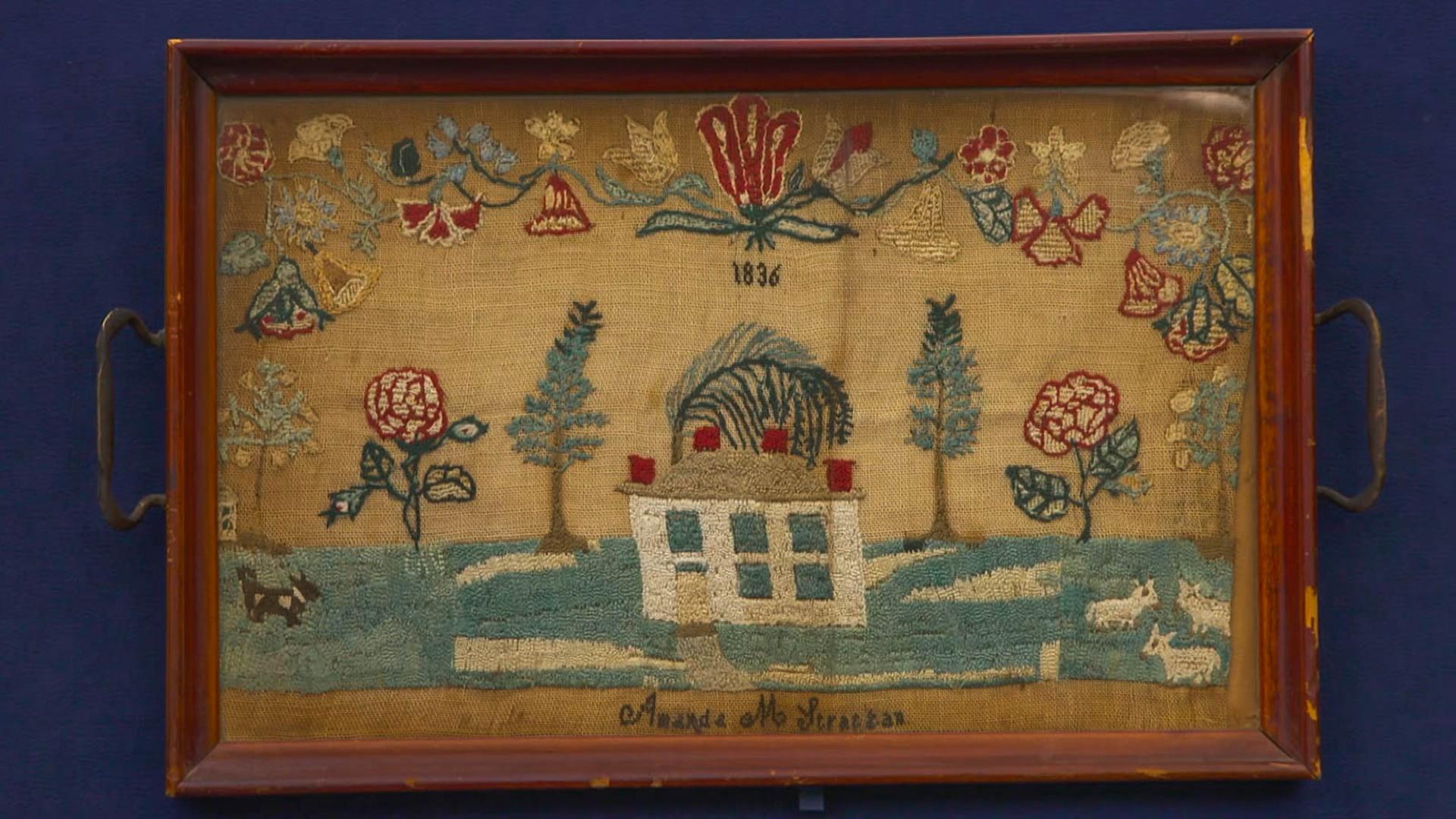 Appraisal 1836 Mary Tidball School Sampler Antiques Roadshow