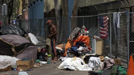 Video thumbnail: PBS NewsHour In LA, poverty on Skid Row defies US’ humane reputation