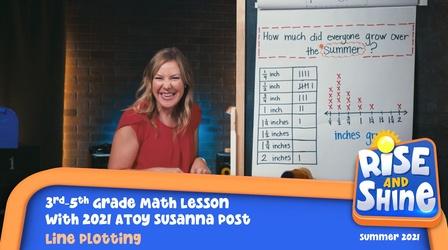 Video thumbnail: Rise and Shine Math Susanna Post Line Plotting