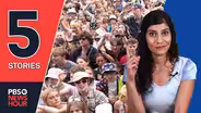 Festival trash helps refugees, floating roads | 5 STORIES