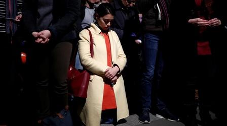 Video thumbnail: PBS NewsHour Notre Dame fire prompts global grief for a human landmark