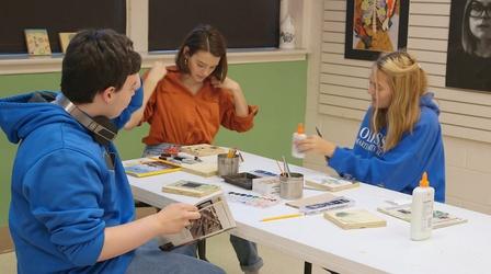 Video thumbnail: The Art Scene Artist Lora Beldon and Military Kid Art Project