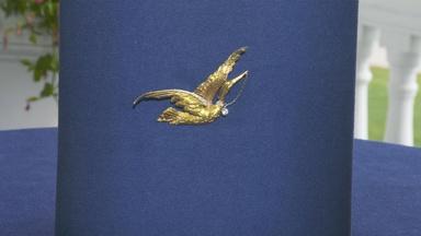 Appraisal: Diamond & Gold Stork Brooch, ca. 1900