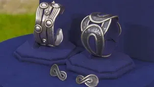 Appraisal: Mexican Silver Bracelets & Earrings, ca. 1930