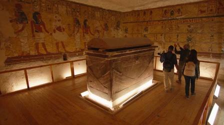 Video thumbnail: Tutankhamun: Allies & Enemies Yasmin and Rashad Meet Dr. Tarek Tawfik at Ay's Tomb
