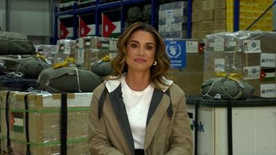 Queen of Jordan on the Food Crisis in Gaza