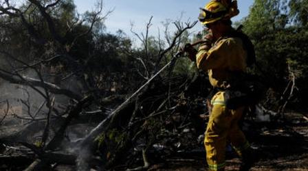 Video thumbnail: PBS NewsHour Officials warn fires burning across SoCal could get worse