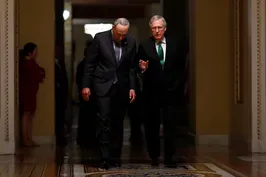 Schumer and McConnell on brink of agreement in debt talks