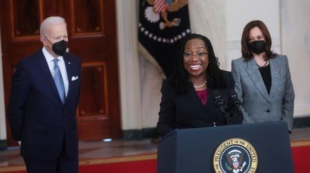 Video thumbnail: PBS NewsHour Biden selects Ketanji Brown Jackson for the Supreme Court