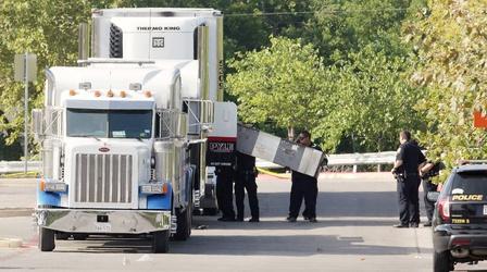Video thumbnail: PBS NewsHour Death of migrants in Texas shows dangers of human smuggling