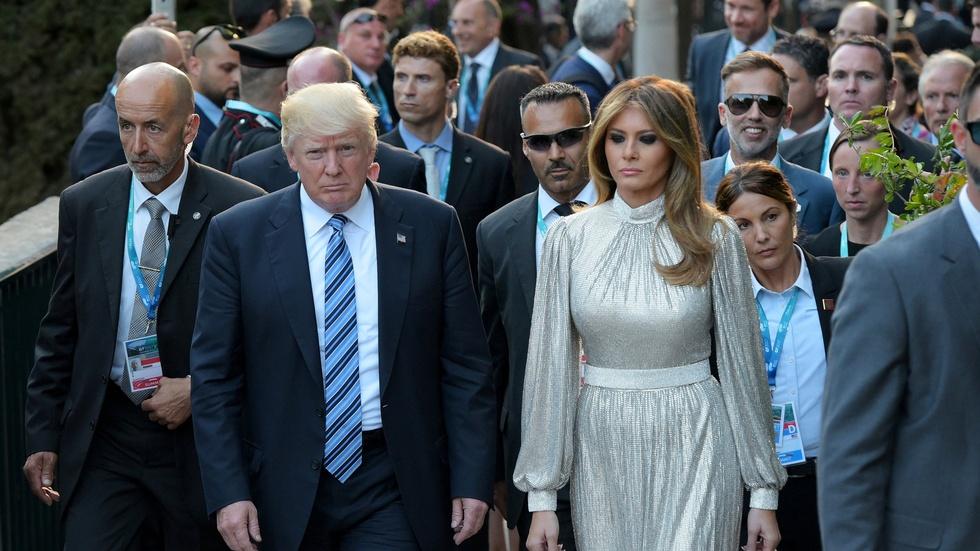 World leaders try to bend Trump's ear on first trip abroad image