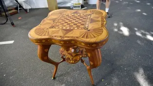 Appraisal: 1900 Prisoner-made Parquetry Game Table