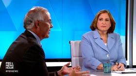 Video thumbnail: PBS NewsHour Brooks and Marcus on the Charlottesville rally anniversary