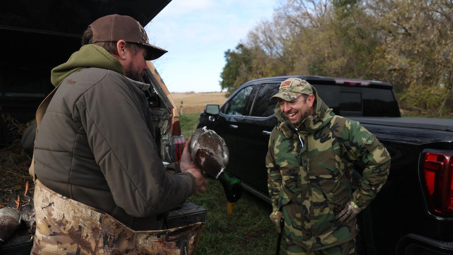 Host Bret Amundson hunts ducks with John Kriesel and goes to the 42nd Prairie Pothole Day.