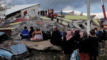 Video thumbnail: PBS NewsHour Earthquake death toll rises by thousands in Turkey, Syria