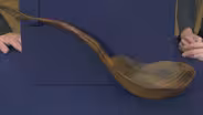 Appraisal: Carved Rocky Mountain Ram Horn Ladle, ca. 1850