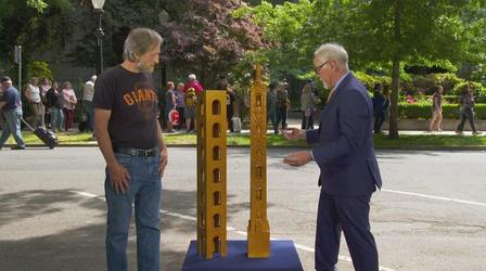 Video thumbnail: Antiques Roadshow Appraisal: 1938 "Mystery Tower of the Game of Life" Carving