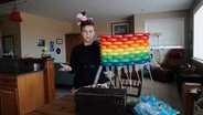 Teen shows her pride through balloon twisting