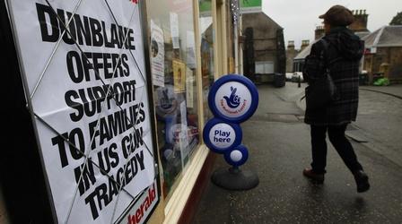 Video thumbnail: PBS NewsHour Scottish town devastated by gun violence has advice for U.S.
