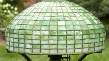 Appraisal: Tiffany Studios Geometric Table Lamp, ca. 1906