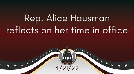 Video thumbnail: Your Legislators Rep Alice Hausman reflects on her time in office