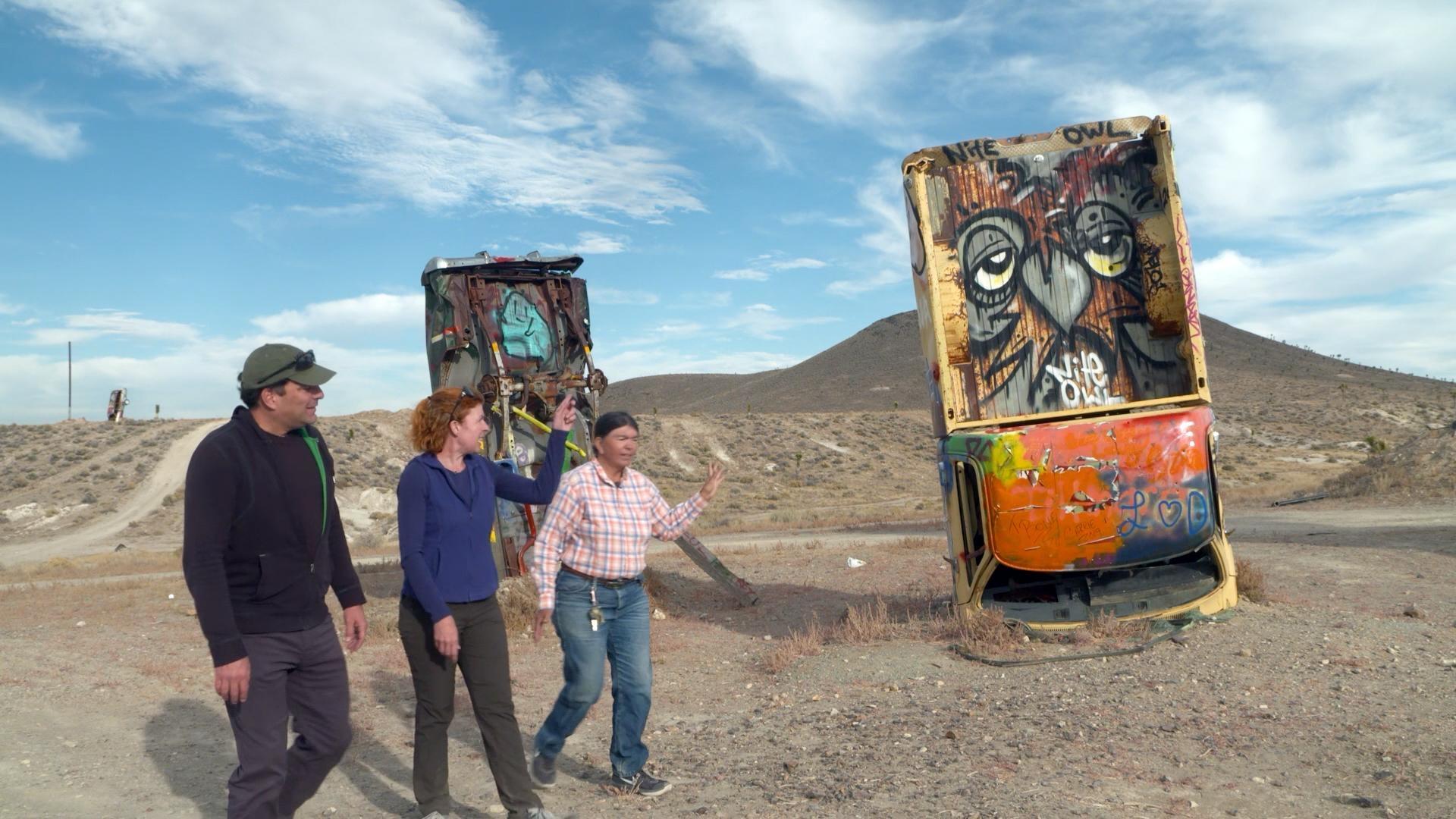 Enjoying Goldfield history, International Car Forest, the Mizpah Hotel and blacksmithing.