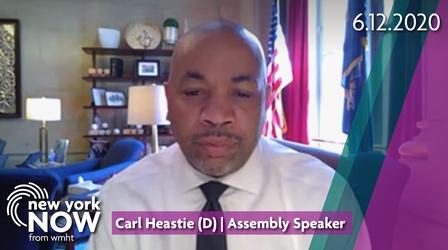 Video thumbnail: New York NOW Assembly Speaker Heastie on Police Reform Bills, COVID-19
