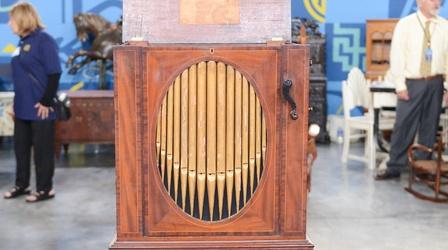 Video thumbnail: Antiques Roadshow Appraisal: George III Mahogany Barrel Organ, ca. 1783