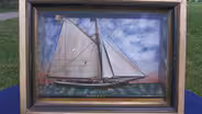 Appraisal: America's Cup Puritan Ship Shadow Box, ca. 1885