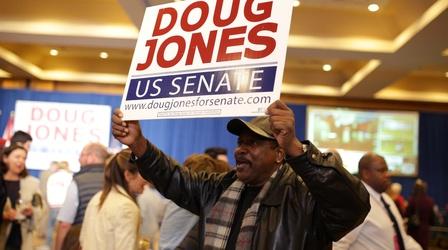 Video thumbnail: PBS NewsHour ‘Solid red state’ Alabama elects Doug Jones to Senate