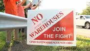 Warren County residents protest warehouse construction
