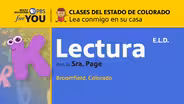 Reading with Ms. Page (ELD) – Lesson # 2 (Spanish CC)