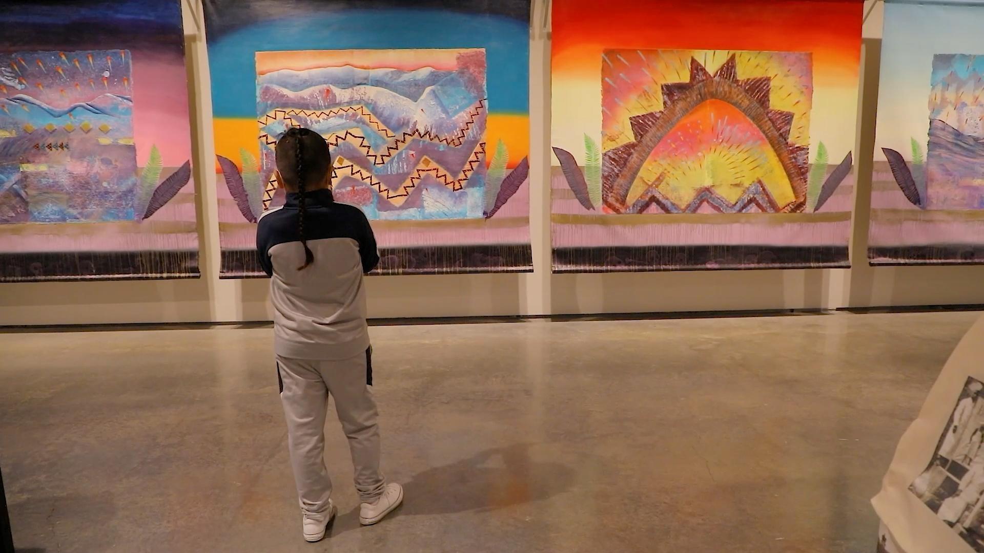 This episode features Native American art, fabric art, and multidisciplinary art.